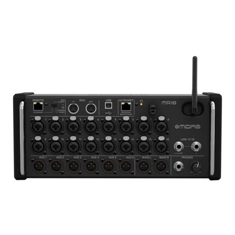 midas mr18 manual.